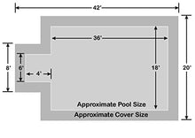 18' x 36' with 4' x 6' Center End Steps - Ultra-Loc III Solid Gray In-Ground Pool Safety Cover