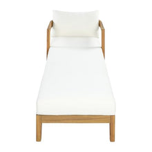 Christopher Knight Home Tila Acacia Wood Chaise Lounge Chair Outdoor Set of 2 with Removable Cushion, Solid Wood Patio Chaise Lounge with Cushion, Outdoor Sun Lounger, Poolside Seating, Teak+Beige