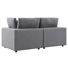 Modway Commix Sunbrella® Outdoor Patio Loveseat in Gray