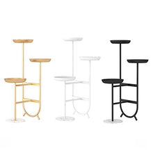 ZOCWJK Plant Stand Outdoor - Flower Stand Indoor - Plant Organizer Holder, 3-Tier Metal Flower Display Stand, Wrought Iron Corner Storage Rack, Easy to Install Flower Pot Organ,
