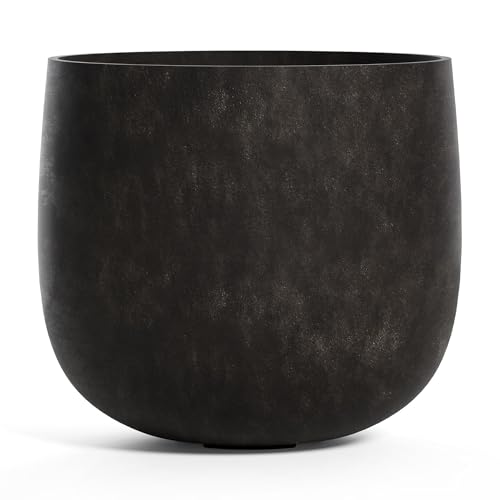 COSAPOTS Mondo Round Indoor/Outdoor Planter, 34x31in Brown Stone