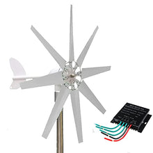 Horizontal 8 Leaves Wind Turbine 12V 24V 48V 220V 8000W
