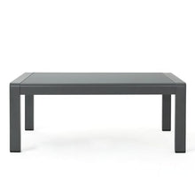 Christopher Knight Home Cape Coral 11-Piece Outdoor Aluminum Conversation Set with Chaise Lounge and Fire Table Gray + Dark Gray + Light Gray