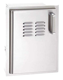 Fire Magic Premium Flush 14-inch Right-hinged Soft Close Louvered Single Access Door with Propane Tank Storage - 53820sc-t