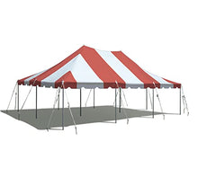 TentandTable 20' x 30' Premium Commercial Pole Tent with Red & White Top