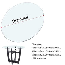 Pealihuy Transparent Tempered Glass Round Table Top Round Glass Table Tops Coffee Table - 20in 30in 40in for Indoor Outdoors Table Top, 9mm Thick Solid Glass(100cm(40 in))
