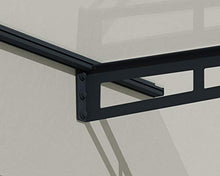 Palram - Canopia Bremen 2050 7' x 3' Door/Window Awning, Gray/Clear