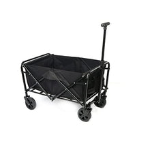 WAFEOGK High-Capacity Trailer Camping Storage Car Portable Folding Wagon Utility Outdoor Garden Cart(E)