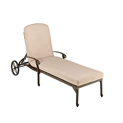 Homestyles Capri Outdoor Chaise Lounge Taupe