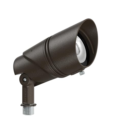 Kichler Varia Large Adjustable Integrated Accent Light in Textured Architectural Bronze, CCT Select, 16312AZT