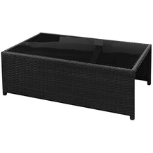 NLQMSU Modular Patio Furniture Set 8 Pieces Black Beige