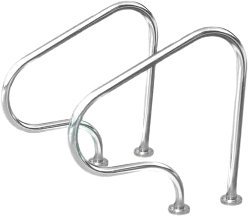 Pool Handrail Stair Railing - Complete kit,304 Stainless Steel Swimming Pool Grab Rail,for Indoor Outdoor Pools Spa Water Park,80 × 80 cm Safey Handle
