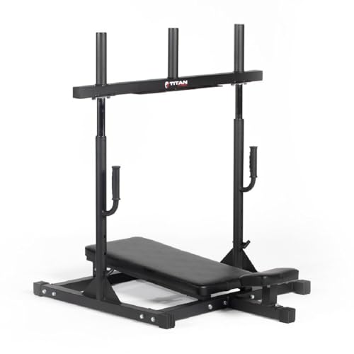 Titan Fitness Vertical Leg Press Machine 400 LB Capacity Diamond Footplate Olympic Plate Compatible