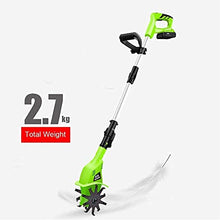 Garden Tiller,Electric Hand Cordless Rotavator, Garden Tiller Rotavators with 4000Mah Rechargeable Battery and Charger