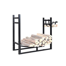 WXPWAMZ Metal Iron Wood Storage Rack Fireplace Tools Fireplace Firewood Rack Casual Grill Firewood,
