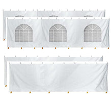 TentandTable 30' x 30' Premium Blockout Sidewall Kit for Canopy Tents White