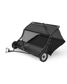 EliteEdge 42" Tow Behind Lawn Sweeper, 21 Cu.Ft Large Hopper Bag Capacity
