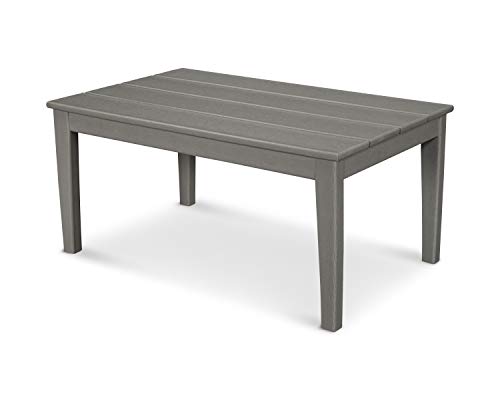 POLYWOOD® Newport 22" x 36" Coffee Table, Slate Grey