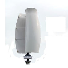 5KW Wind Turbine Generator Kit 12v 24v 48v Vertical Axis Wind Turbine Set With 2pcs 100W Photovoltaic Panels Breeze Start Wind And Solar Complementary Power Generation System(White,24V)