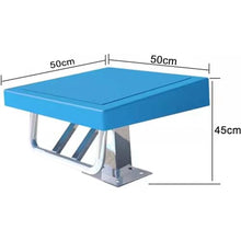 TREEYX Swimming Pool Diving Platform, Standards Inclined Countertop Diving Boards, Indoor Outdoor Competition Diving Platform (50 * 50 * 45cm)