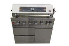 Luxuria Spas Flame Pro Series 6-Burner Six Piece Modular Kitchen Silver