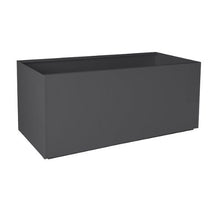Nice Rectangular Charcoal Grey Aluminum Planter - 20"X46"X20"