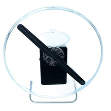 Rechargeable Table Top 3D Hologram LED Fan Small Size with High Capacity Battery