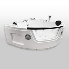SIMBASHOPPING USA Whirlpool Corner Bathtub Hydrotherapy MIAMI 53.14" and Heater