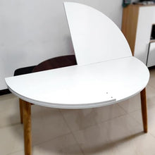 ENWINDXS White Round Table Top Extender Foldable, Dining Wooden Table Top Only, Conference Table | Outdoor Patio Table | Banquet Table No Legs(180 cm (70 inch))