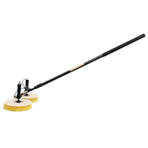 GGAHDSRH Automatic Solar Panel Cleaning Brush Kit, Extendable Water Fed Electric Window & Pool Cleaner, 7.5M for Efficient Outdoor Glass & Solar Panel Maintenance,