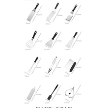 Stainless Steel Barbecue Tools 12 Piece Set Cooking Shovel Iron Plate