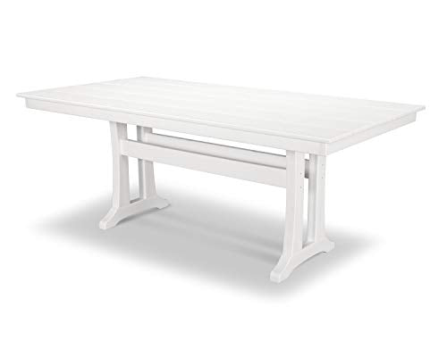 Trex Outdoor Furniture™ Farmhouse Trestle 37" x 72" Dining Table in Classic White