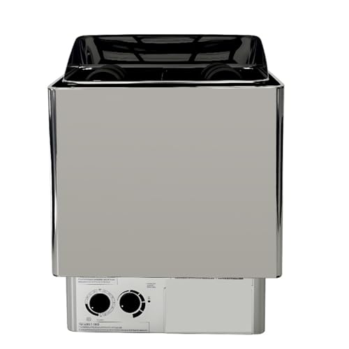 POGHDBXA Sauna Accessories, Shower, Sauna Heater Stainless Steel for Bathroom, Home Use, Dry, Room Heating(3K in)
