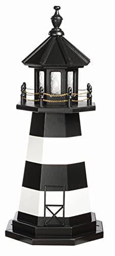 Furniture Barn USA 4' Cape Canaveral Patriotic Wood Lighthouse, Solar Light