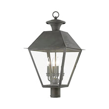 Livex Wentworth 4-Light Outdoor Post Top Lantern 27.5" Tall Black