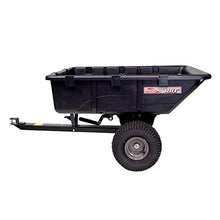 Brinly 180-Degree Full Dump Cart with Compression-Molded Bed Black