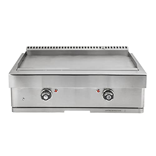 Turbo 32-inch 2-Burner Built-In Stainless Steel Teppanyaki Grill - Natural Gas