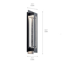 Kichler River Path LED Outdoor Wall Sconce Light, Black