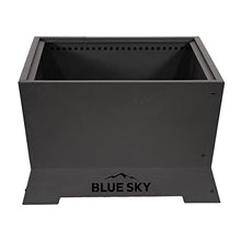 Blue Sky Outdoor Living Square Mammoth 28" Patio Smokeless Fire Pit with Spark Screen and Screen Lift