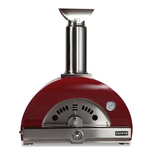 Coyote 30-Inch Hybrid Multi-Fuel Pizza Oven (C1PZ30HRLP), Propane, Red