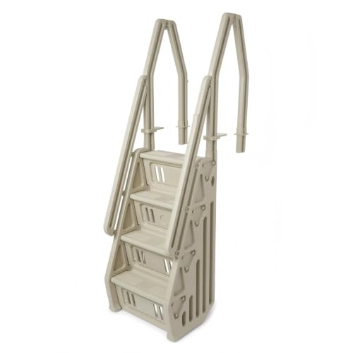 Adjustable 24 Inch in-Pool Step Ladder for 46‑60‑in Wall Height Pools