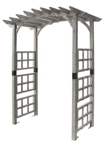 VegTrug Ardleigh Garden Arch, Gray Wash, 72.2" x 43.3" x 88.3"