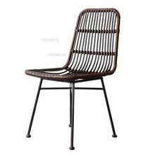 GLigeT Balcony Table and Chair Set Rattan Outdoor Chairs Nordic Minimalist Modern Wrought Iron Leisure Garden Chair Balcony Beach Outdoor Furniture Bistro Table Set (Color : 1 chair-02)
