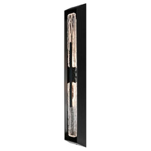 CWI Lighting Curva Integrated LED 44in Sand Black Outdoor Wall Light with Handcrafted Glass for Garage Door, Front Porch, Entryway