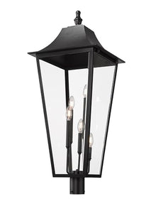 Z-Lite Gannon 5 Light Outdoor Post Mount Fixture Black