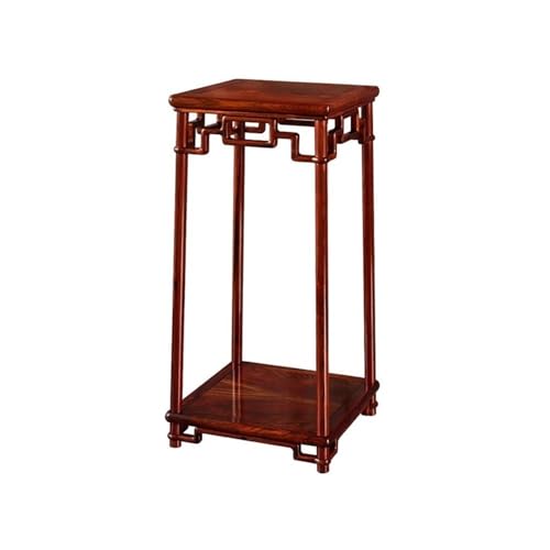 WOAITIANTIAN Vase Stand Chinese Openwork Carving Bonsai Stand, Display Base Red Acid Branch Wood for Indoor Living Room
