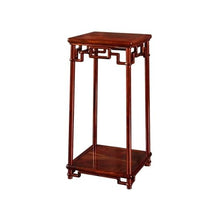 LUYOUBOZHU Vase Stand Chinese Openwork Carving Bonsai Stand, Display Base Red Acid Branch Wood for Indoor Living Room
