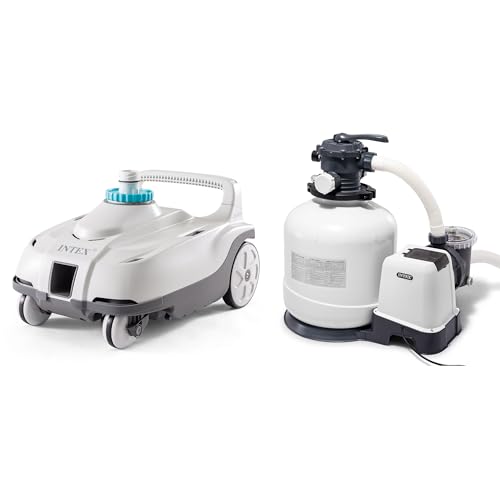 INTEX Krystal Clear 3,000 GPH Sand with Automatic Pool Vacuum Cleaner