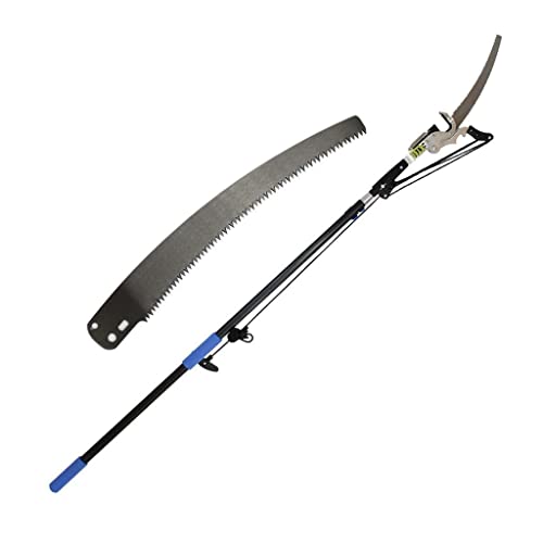 7.2M/24FT Telescopic Pole Saws, Professional Telescopic Tree Pruner Pole Height Extendable Pruning Saw Gardening Landscaping Branch Saw Loppers Trimmer Tools