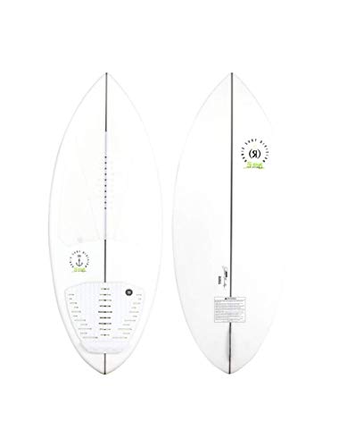 Ronix Kid's Flyweight Skimmer Wakesurf Board - Alpine White/Lime